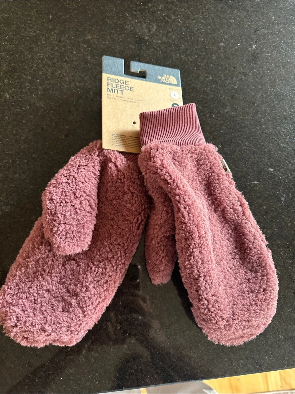 The North Face Ridge Fleece Mitt - Dusty Rose Pink